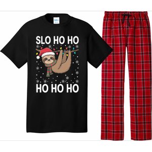 Slo Ho Ho Merry Slothmas Sloth Christmas Great Gift Pajama Set