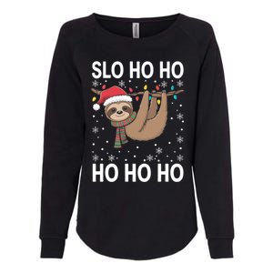 Slo Ho Ho Merry Slothmas Sloth Christmas Great Gift Womens California Wash Sweatshirt