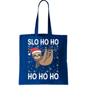 Slo Ho Ho Merry Slothmas Sloth Christmas Great Gift Tote Bag