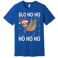 Slo Ho Ho Merry Slothmas Sloth Christmas Great Gift Premium T-Shirt