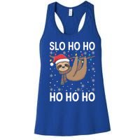 Slo Ho Ho Merry Slothmas Sloth Christmas Great Gift Women's Racerback Tank