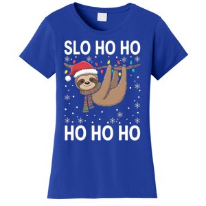 Slo Ho Ho Merry Slothmas Sloth Christmas Great Gift Women's T-Shirt