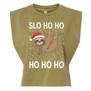 Slo Ho Ho Merry Slothmas Sloth Christmas Great Gift Garment-Dyed Women's Muscle Tee