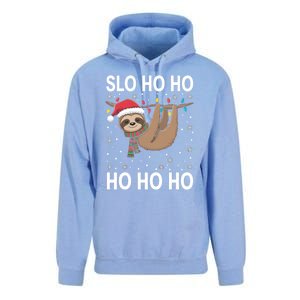 Slo Ho Ho Merry Slothmas Sloth Christmas Great Gift Unisex Surf Hoodie