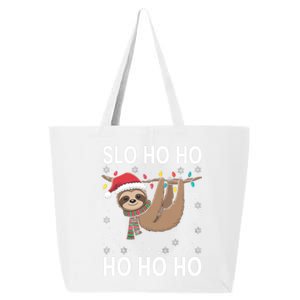 Slo Ho Ho Merry Slothmas Sloth Christmas Great Gift 25L Jumbo Tote