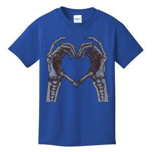 Skeleton Hands Heart Love Halloween Costume Spooky Scary Gift Kids T-Shirt