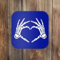 Skeleton Hands Heart Cute Gift Coaster