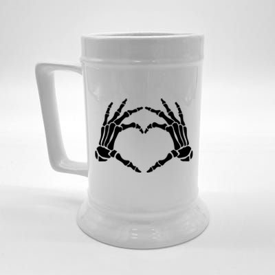 Skeleton Hands Heart Cute Gift Beer Stein