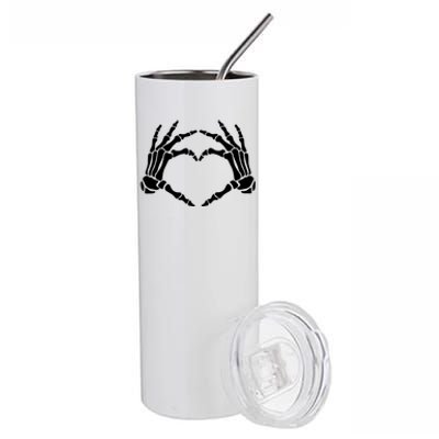 Skeleton Hands Heart Cute Gift Stainless Steel Tumbler