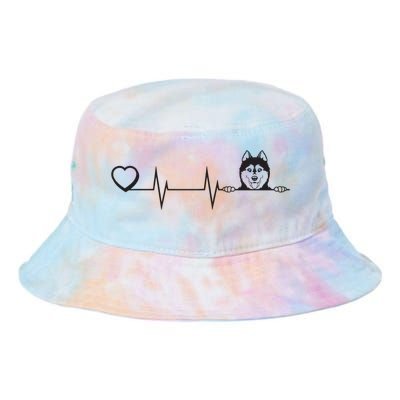 Siberian Husky Heartbeat Dog Breed Husky Heart Tie Dye Newport Bucket Hat