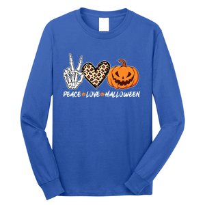 Skeleton Hands Heart Peace Love Halloween Costume Great Gift Long Sleeve Shirt