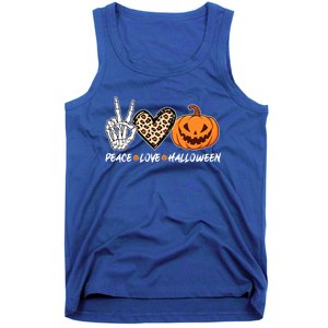 Skeleton Hands Heart Peace Love Halloween Costume Great Gift Tank Top