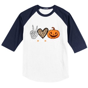 Skeleton Hands Heart Peace Love Halloween Costume Great Gift Baseball Sleeve Shirt