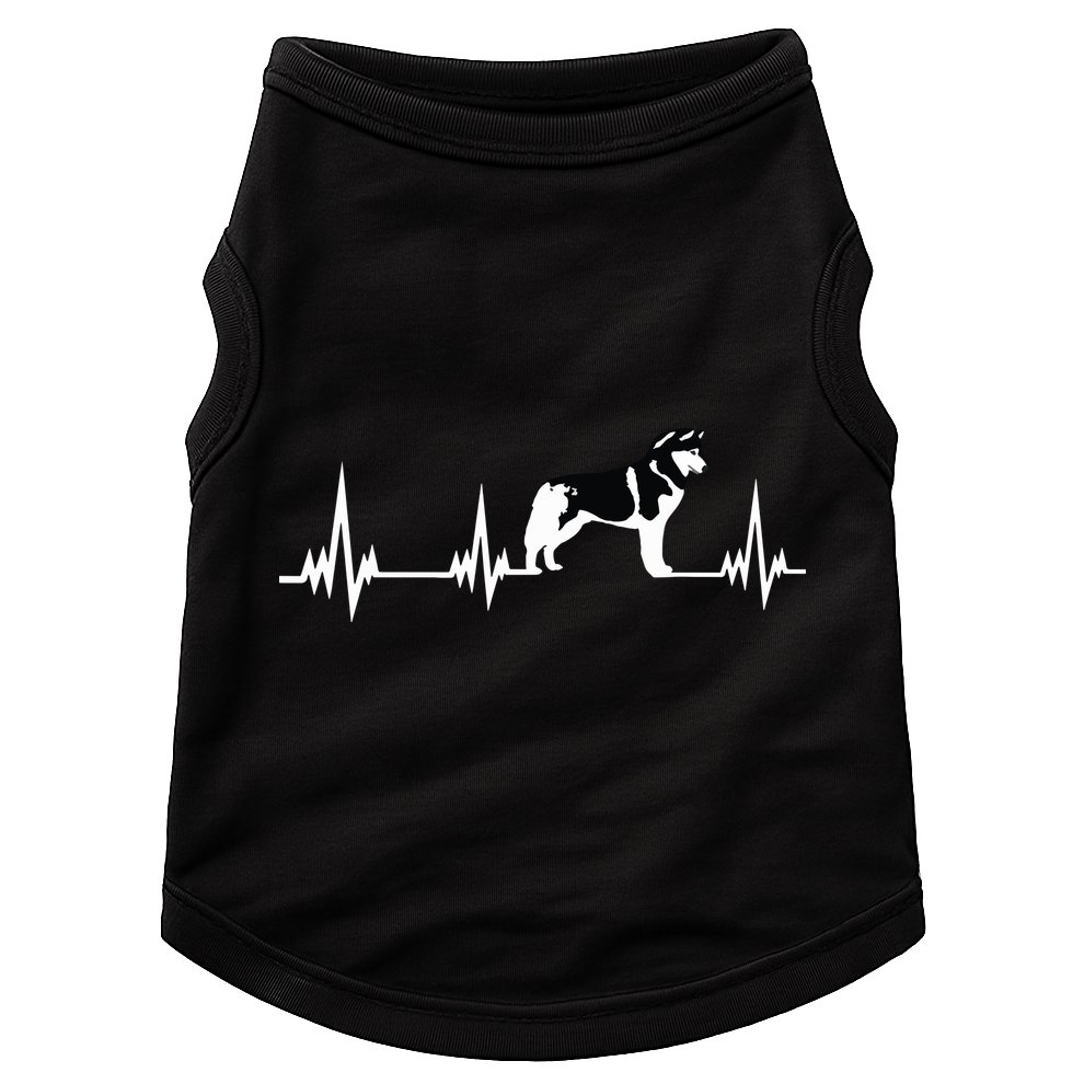 Siberian Husky Heartbeat Gift For Men Women Boy Girl Doggie Tank
