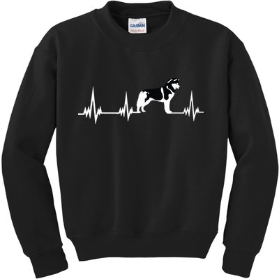 Siberian Husky Heartbeat Gift For Men Women Boy Girl Kids Sweatshirt