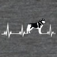 Siberian Husky Heartbeat Gift For Men Women Boy Girl Flat Bill Trucker Hat