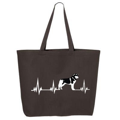 Siberian Husky Heartbeat Gift For Men Women Boy Girl 25L Jumbo Tote