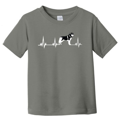 Siberian Husky Heartbeat Gift For Men Women Boy Girl Toddler T-Shirt