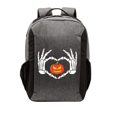 Skeleton Hands Heart Pumpkin Halloween And Gift Vector Backpack