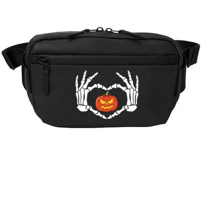 Skeleton Hands Heart Pumpkin Halloween And Gift Crossbody Pack