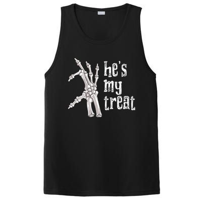 Skeleton Heart Halloween Matching Couples His And Hers Pjs PosiCharge Competitor Tank