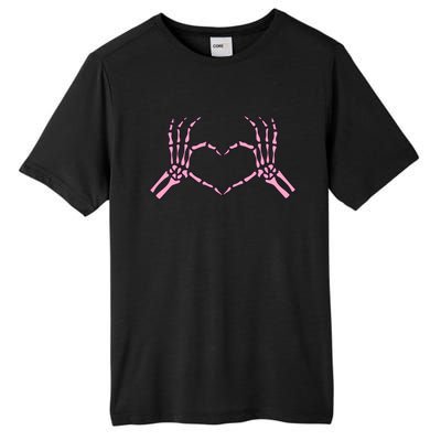 Skeleton Hands Heart Sign Retro Costume Halloween Gift Tall Fusion ChromaSoft Performance T-Shirt