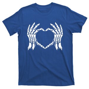 Skeleton Hands Heart Sign Retro Halloween Costume Gift T-Shirt