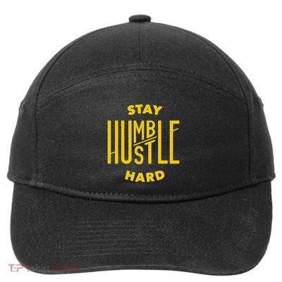 Stay Humble Hustle Hard 7-Panel Snapback Hat
