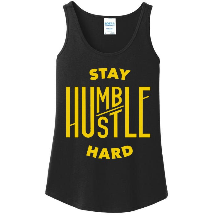 Stay Humble Hustle Hard Ladies Essential Tank