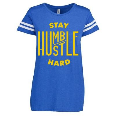 Stay Humble Hustle Hard Enza Ladies Jersey Football T-Shirt