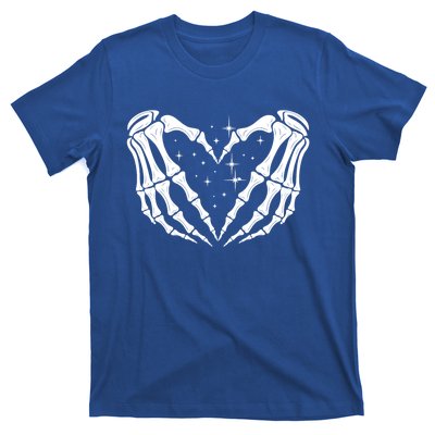 Skeleton Hands Heart Sign Retro Halloween Costume Wife Gift T-Shirt