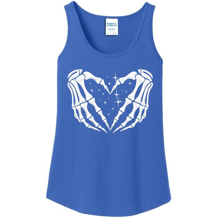 Skeleton Hands Heart Sign Retro Halloween Costume Wife Gift Ladies Essential Tank