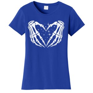 Skeleton Hands Heart Sign Retro Halloween Costume Wife Gift Women's T-Shirt