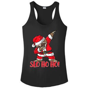 Slo Ho Ho Dabbing Santa Sloth Merry Slothmas Christmas Gift Ladies PosiCharge Competitor Racerback Tank