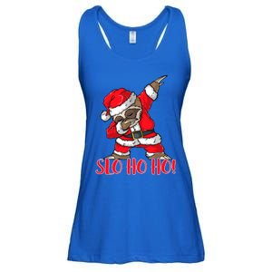 Slo Ho Ho Dabbing Santa Sloth Merry Slothmas Christmas Gift Ladies Essential Flowy Tank