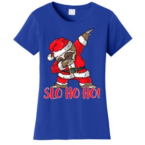 Slo Ho Ho Dabbing Santa Sloth Merry Slothmas Christmas Gift Women's T-Shirt