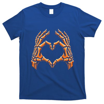 Skeleton Hands Heart Sign Retro Halloween Costume Meaningful Gift T-Shirt