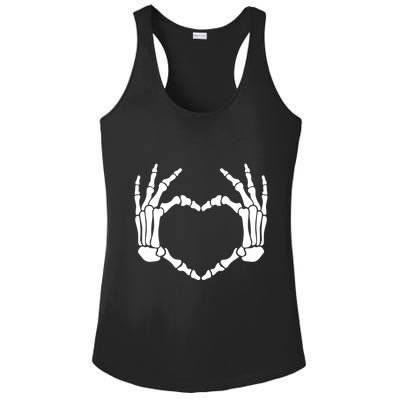 Skeleton Hands Heart Sign Retro Halloween Costume Gift Ladies PosiCharge Competitor Racerback Tank