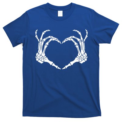 Skeleton Hand Heart Sign Bones Costume Halloween Party Gift T-Shirt