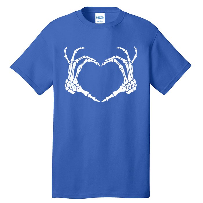 Skeleton Hand Heart Sign Bones Costume Halloween Party Gift Tall T-Shirt