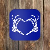 Skeleton Hand Heart Sign Bones Costume Halloween Party Gift Coaster