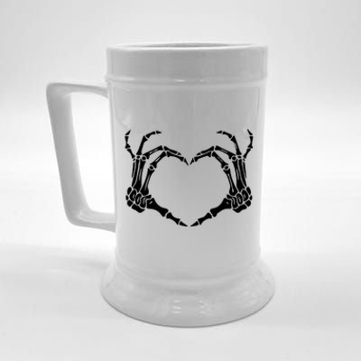 Skeleton Hand Heart Sign Bones Costume Halloween Party Gift Beer Stein