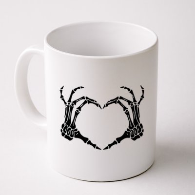 Skeleton Hand Heart Sign Bones Costume Halloween Party Gift Coffee Mug