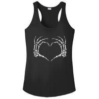 Skeleton Hands Heart Sign Retro Halloween Ladies PosiCharge Competitor Racerback Tank