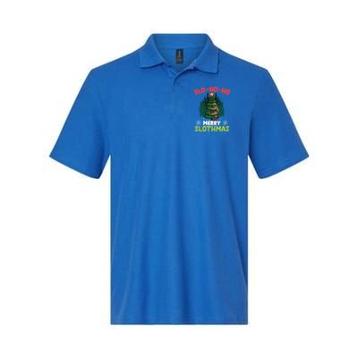 Slo Ho Ho Merry Slothmas Sloth Hugging Tree Merry Christmas Gift Polo
