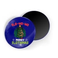Slo Ho Ho Merry Slothmas Sloth Hugging Tree Merry Christmas Gift Magnet