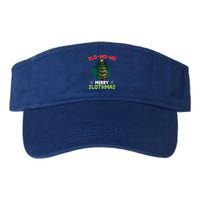 Slo Ho Ho Merry Slothmas Sloth Hugging Tree Merry Christmas Gift Valucap Bio-Washed Visor