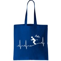 Skiing Heartbeat Hooded Cool Gift Best Ski Gift Great Gift Tote Bag