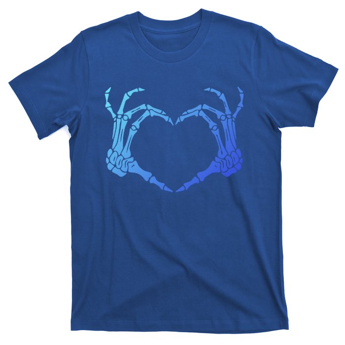 Skeleton Hand Heart Sign Bones Costume Halloween Party Great Gift T-Shirt