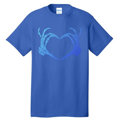 Skeleton Hand Heart Sign Bones Costume Halloween Party Great Gift Tall T-Shirt